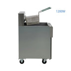 Commercial Electric Deep Fryer, 40 lbs Capacity, 220V, 1200W, 2 Baskets