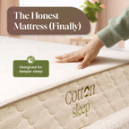CottonSleep Hybrid Mattress, King, 11 in, Medium Soft - Organic Cotton, Wool, And GOTS Latex