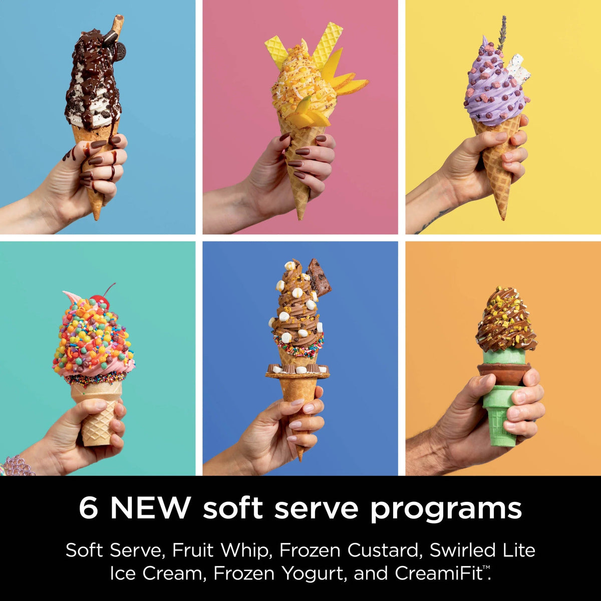 Ninja Swirl By CREAMi Soft Serve And Ice Cream Maker, 13 One-Touch Programs - NC701