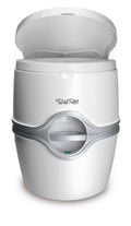 Thetford Porta Potti Portable Battery Powered Flush Travel Toilet, White - 565E