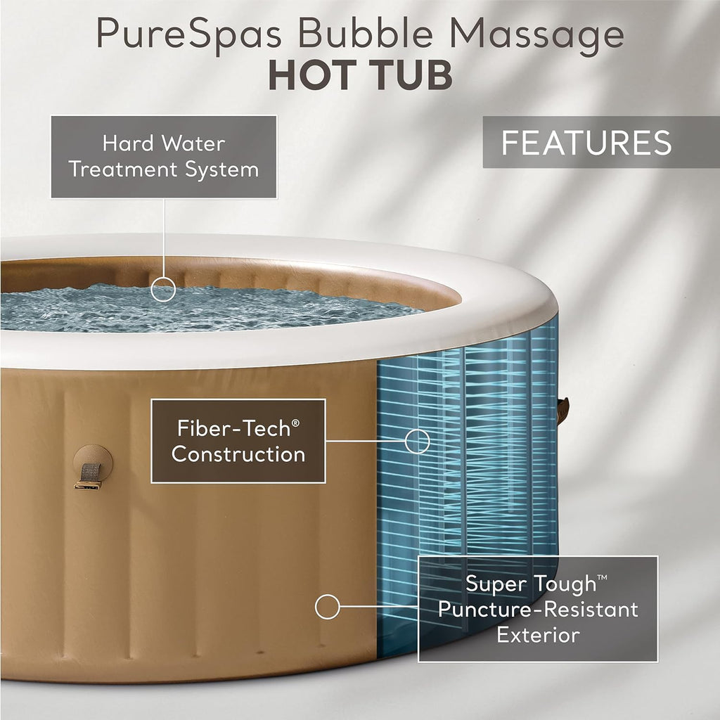 INTEX PureSpa Bubble Massage Spa Set, 4 Person, 77in x 28in - 28425EH