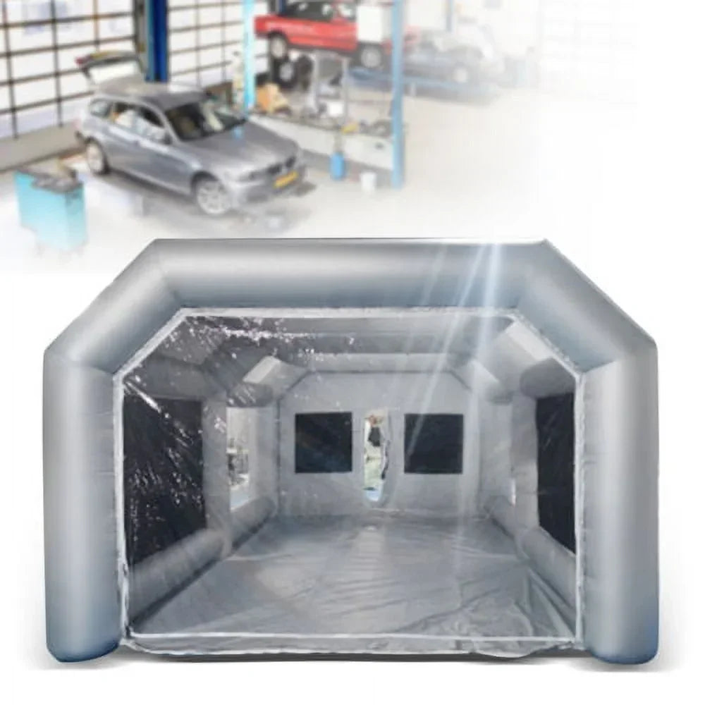 Inflatable Car Paint Spray Booth Work Tent With Filter System 26 x 15 x 10 Ft
