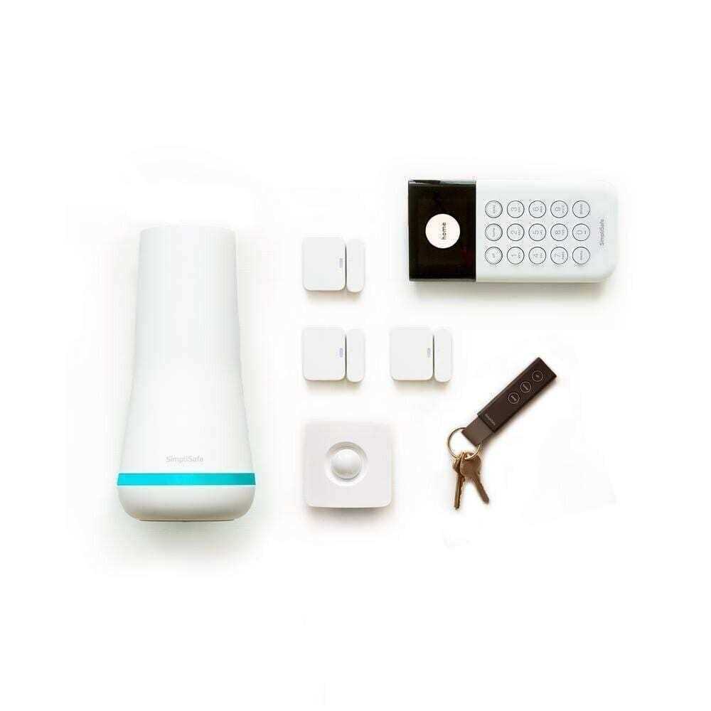 SimpliSafe Smart Home Security System With Base Station, Siren, Keypad, Motion Sensor, 3 Entry Sensors, And Key Fob