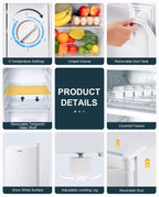 Upstreman 3.2 Cu.Ft. Single Door Mini Refrigerator With Freezer - BR321
