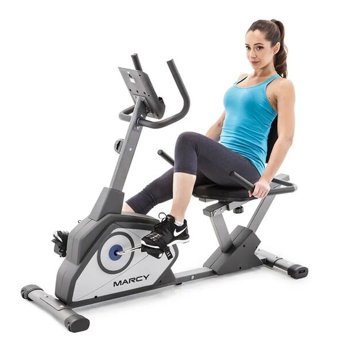 Impex Marcy Recumbent Exercise Bike, Black - NS-40502R