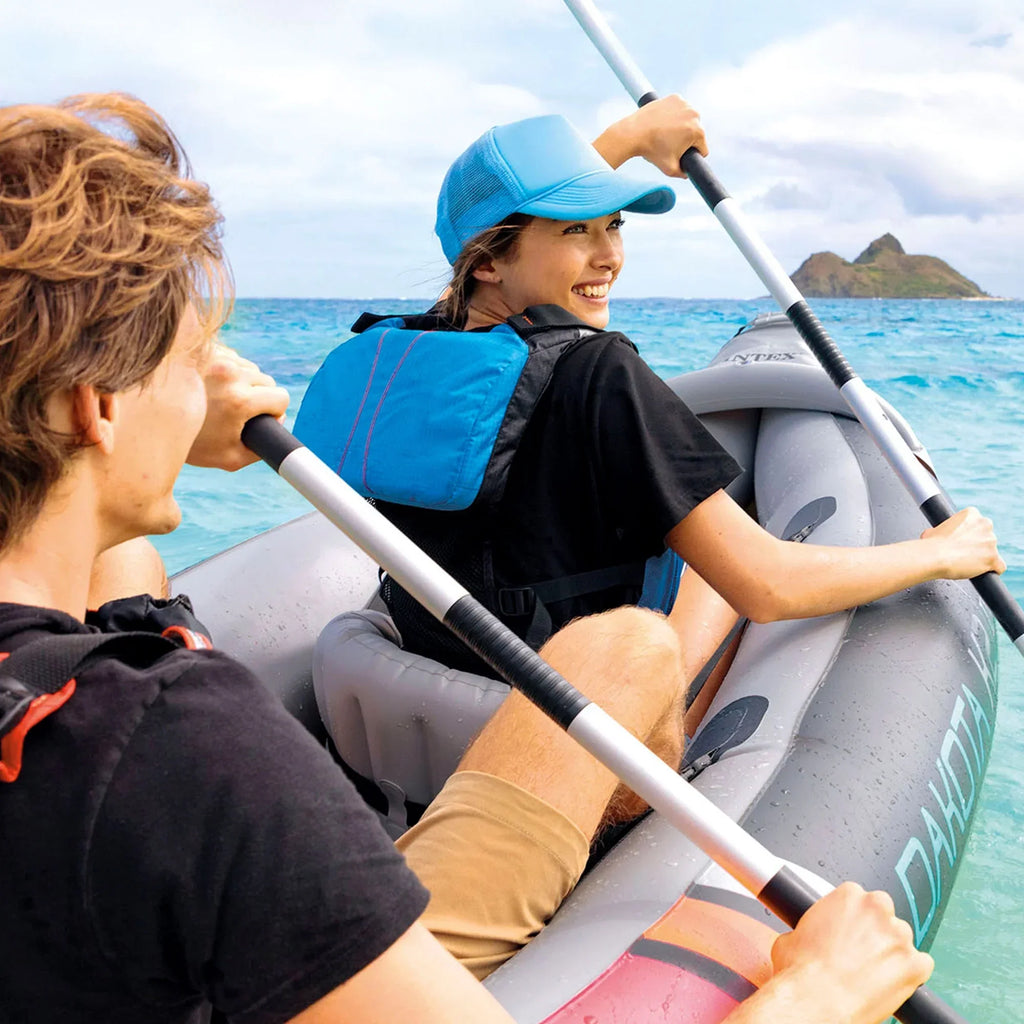 Intex Dakota K2 2-Person Vinyl Inflatable Kayak With Oars And Pump - Open Box