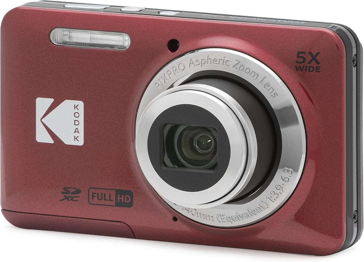 Kodak Pixpro FZ55 16 Megapixel Digital Camera, Red - FZ55