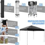 GVDV 10x10 ft Easy Pop Up Outdoor Canopy Tent - Blue