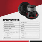 AudioPipe 15-Inch Dual 2 Ohm Car Audio Subwoofer - TXX-BDC4-15D2