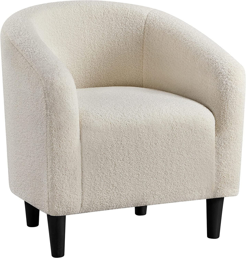 Velvet Accent Barrel Chair With Armrest And Low Back, Pink - 28x26x29in