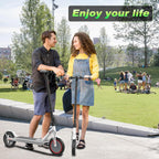 Roinside Electric Scooter, 8.5 in Solid Tires, 350W, 19 MPH, 21-23 Miles - UP12 Plus