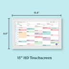 Skylight 15-Inch Digital Wall Planner And Family Chore Board - Interactive 2025 Calendar Display