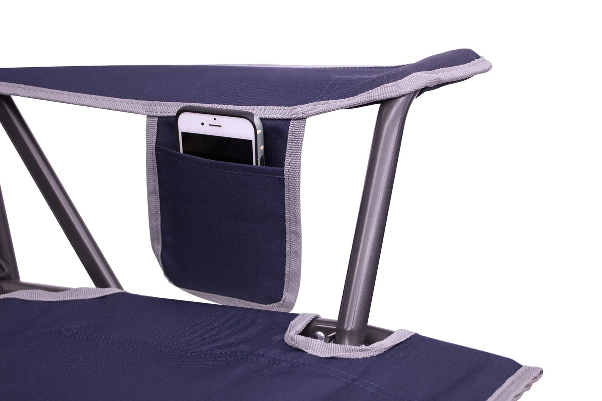 GCI Outdoor Comfort Pro Rocker Foldable Rocking Camp Chair, Indigo