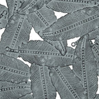 Textured Feather 3-Piece Metal Disc Wall Decor Set - 20in, 17.25in, 14.25in