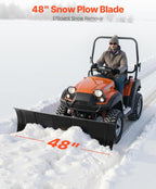 VEVOR Universal Steel ATV/UTV Snow Plow Kit, 48in - 3 Mount Options