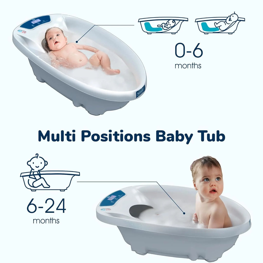 Baby Patent AquaScale Baby Bath Tub 0-24m With Thermometer And Scale - GEN 3