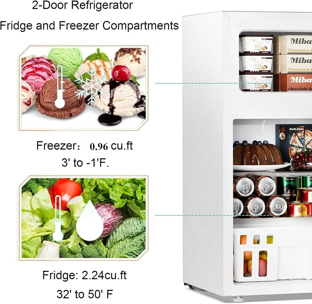 Antarctic Star Compact Mini Refrigerator 3.2 cu ft, Green - F90GR