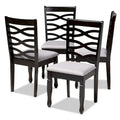 Contemporary Dining Chair Set, 4-Piece, 37.4 x 17.7 x 20.5 inches