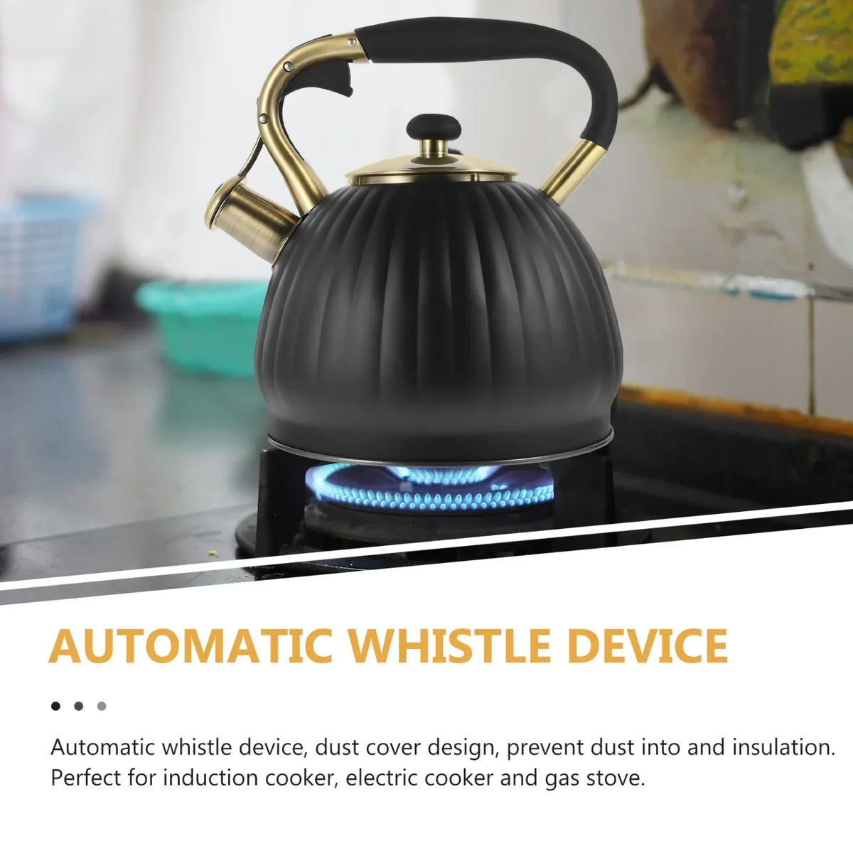 Stainless Steel Whistling Stovetop Teakettle