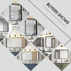 Aluminum Alloy Rounded Corner Wall Vanity Mirror