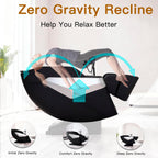 F&G Full Body Zero-Gravity SL Track Massage Chair With 5 Level Heating And Foot Rollers