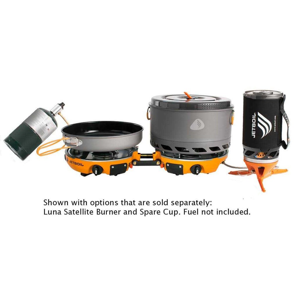 Jetboil Genesis Base Camp 2 Burner Stove System, 5-Liter Pot And 10-Inch Fry Pan