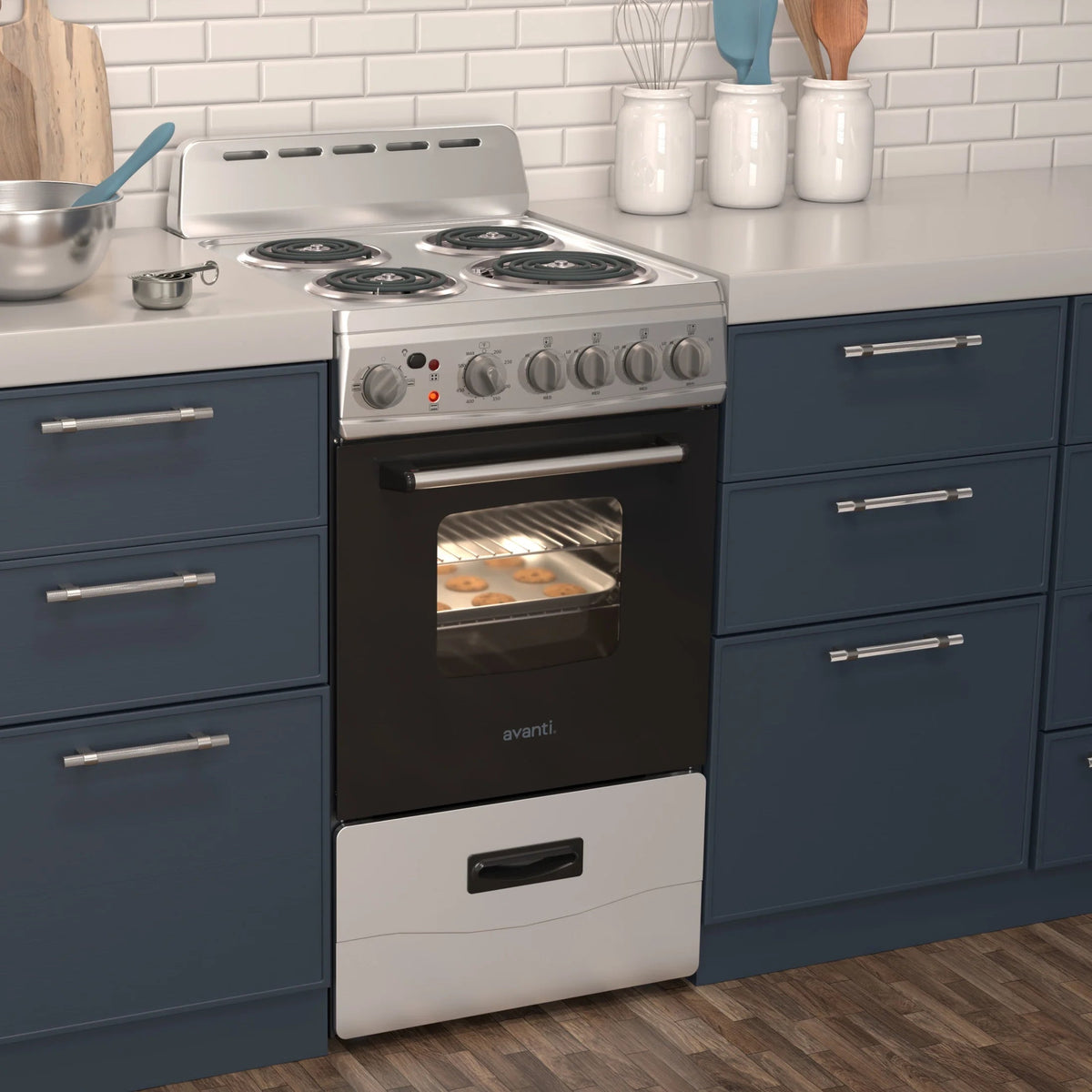 Avanti 20 Inch Freestanding Electric Range Oven, 2.1 Cu. Ft., Stainless Steel - ERU200P3S