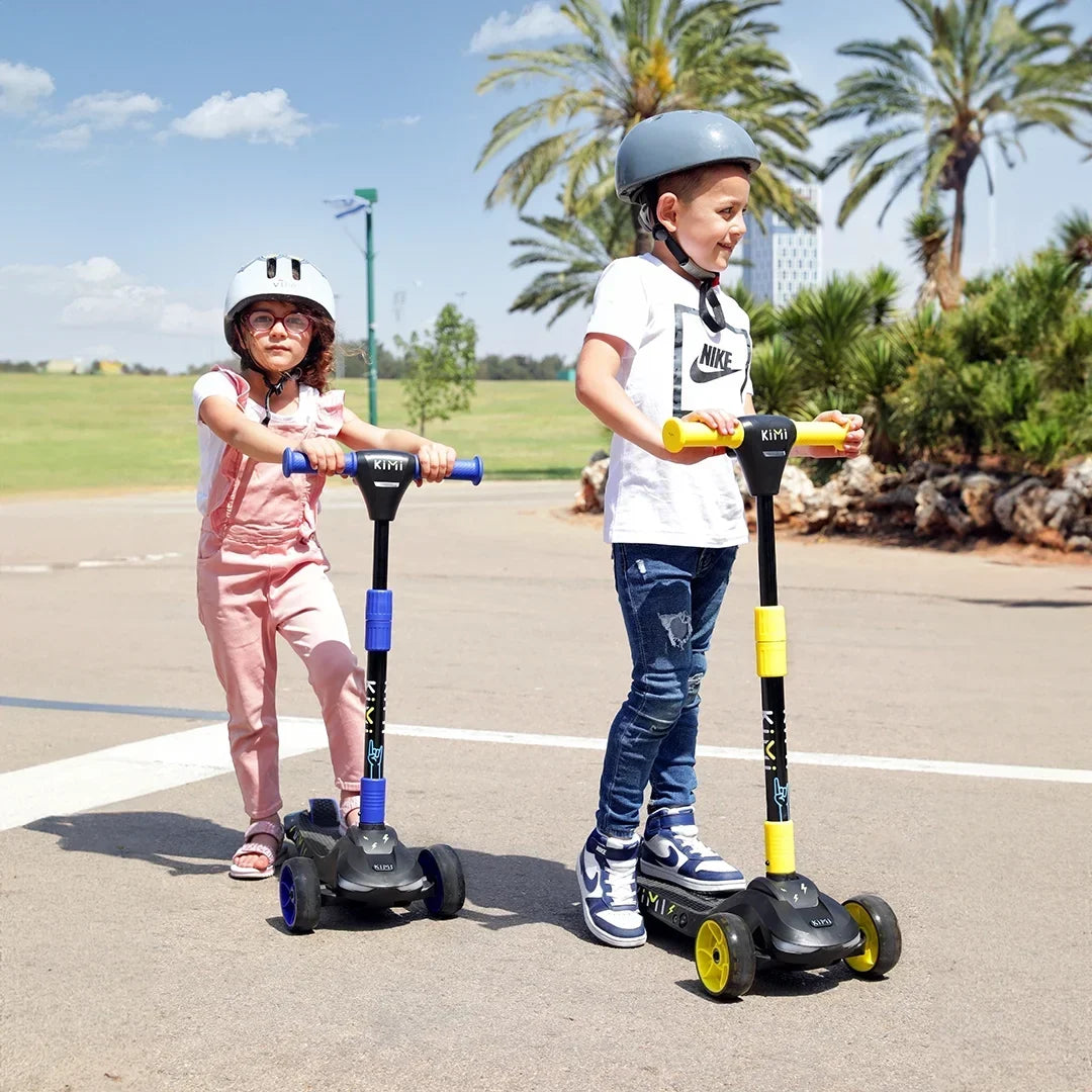 KIMI Kids 3-Wheel Electric Scooter, Adjustable, Ages 2-9, 5MPH, 10 Miles Range