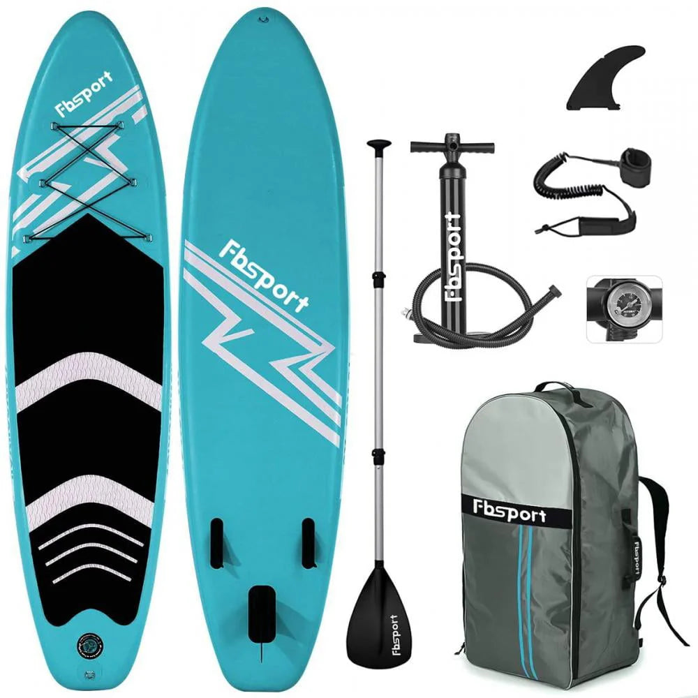 FBSPORT Inflatable Stand Up Paddle Board 11ft x 33in x 6in With SUP Accessories