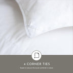 Highland Feather European White Duck Down Comforter, Full, Winter, 725 Fill Power - Tencel Organic Cotton Shell