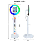 iPad Photo Booth with RGB Ring Light for 10.2in, 10.9in, 11in and 12.9in iPads