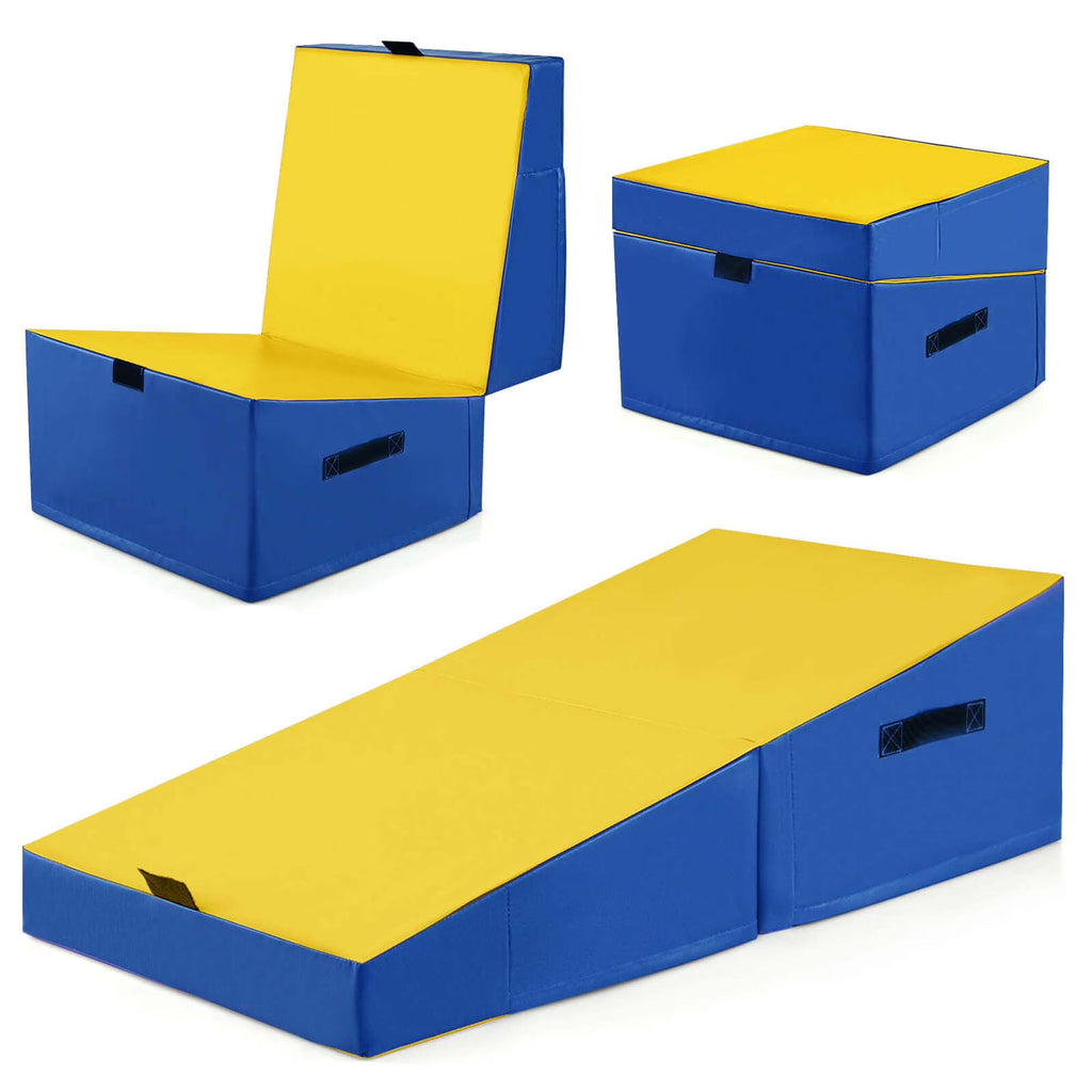 Costway Folding Gymnastics Incline Mat, 48 x 24 x 14 in