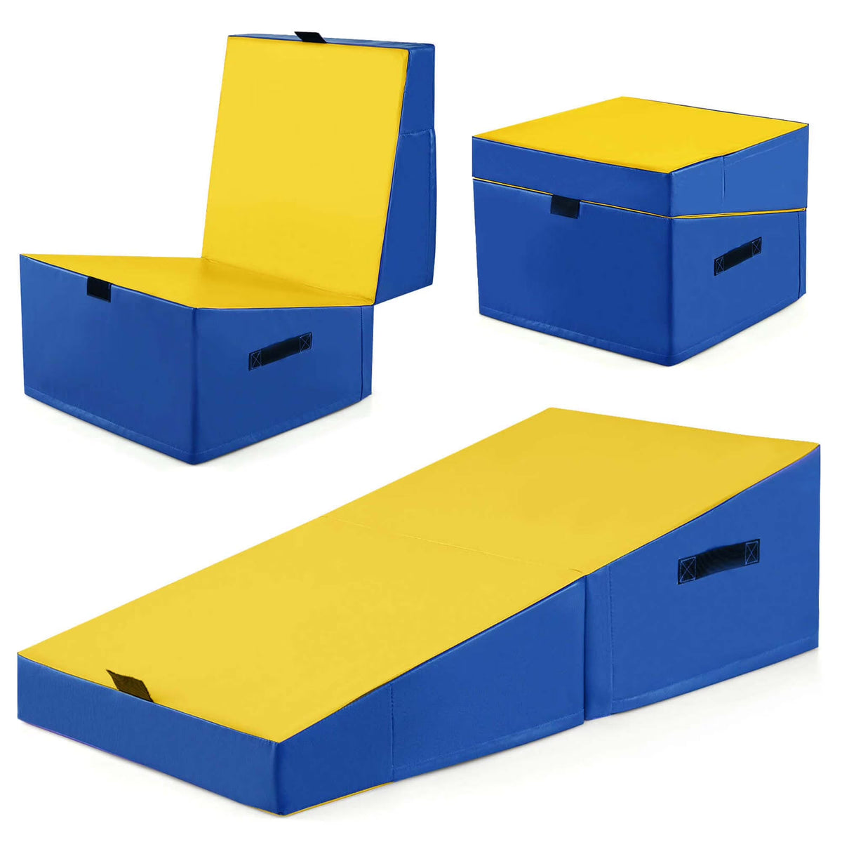 Costway Folding Gymnastics Incline Mat, 48 x 24 x 14 in