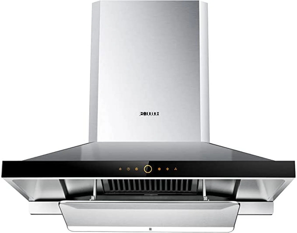 FOTILE Wall Mount Range Hood, 36 inch, 1000 CFM, Stainless Steel - Perimeter Vent Series