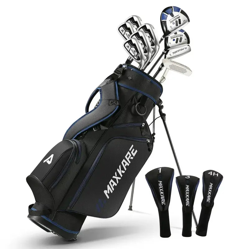 MaxKare Men's Regular 13-Piece Complete Golf Clubs Set With Stand Bag - Right-Handed