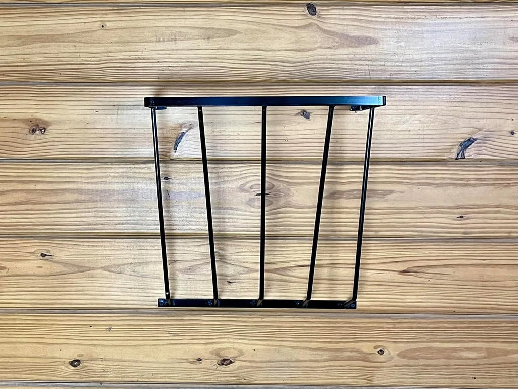 Dutch Ranch Steel Wall Hay Rack, Black, 18.5 in Long