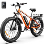 AMYET 26 x 4 Fat Tire Electric Mountain Bike, 48V 15Ah, 7-Speed - EB26