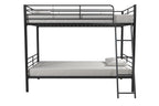 Mainstays Convertible Twin Over Twin Metal Bunk Bed - Black