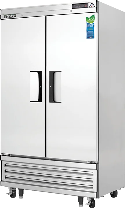 Everest Refrigeration Reach-In Freezer, 2 Glass Doors, 115v, NSF, 33 Cu. Ft. - EBNF2
