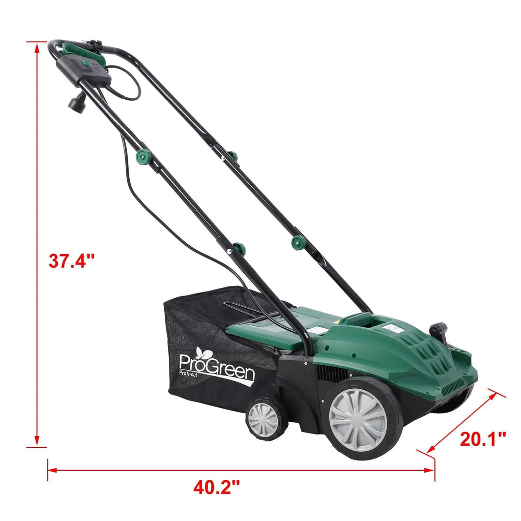 Seizeen 16-Inch Lawn Dethatcher And Scarifier - 15 Amp, 58 QT