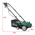Seizeen 16-Inch Lawn Dethatcher And Scarifier - 15 Amp, 58 QT