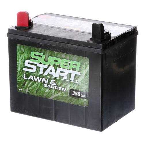 Super Start Lawn And Garden Battery, Group Size U1, 12 Volt, 350 CCA - L-Shaped
