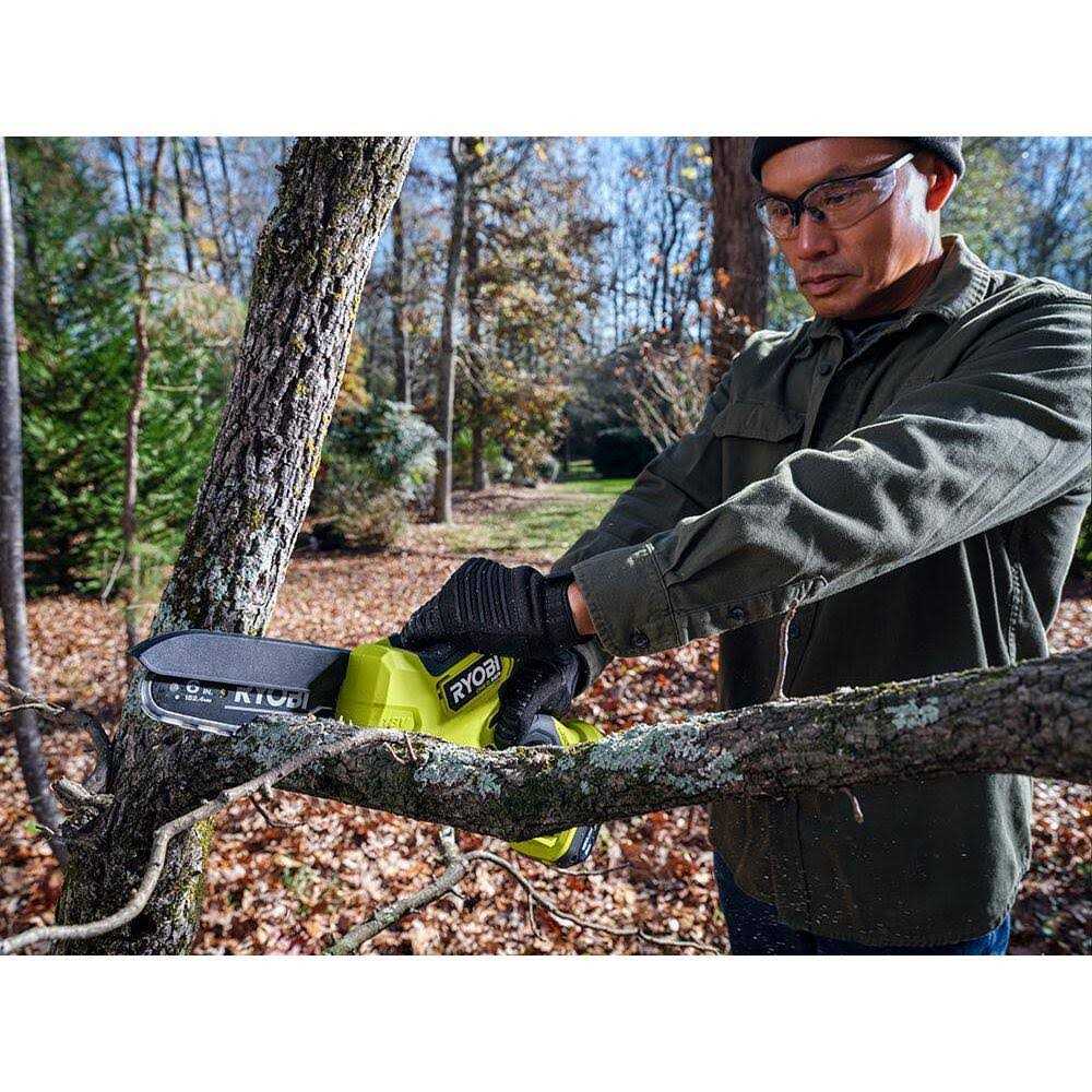 RYOBI ONE+ HP 18V Brushless 6 in Compact Pruning Mini Chainsaw
