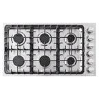 4-Piece Kitchen Appliance Package - 36 in Gas Cooktop, 24 in Electric Wall Oven, 24 in Microwave Drawer, Energy Star French Door Refrigerator