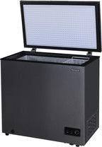 7 Cu. Ft. Chest Freezer With Adjustable Thermostat And Removable Basket - Granita Finish