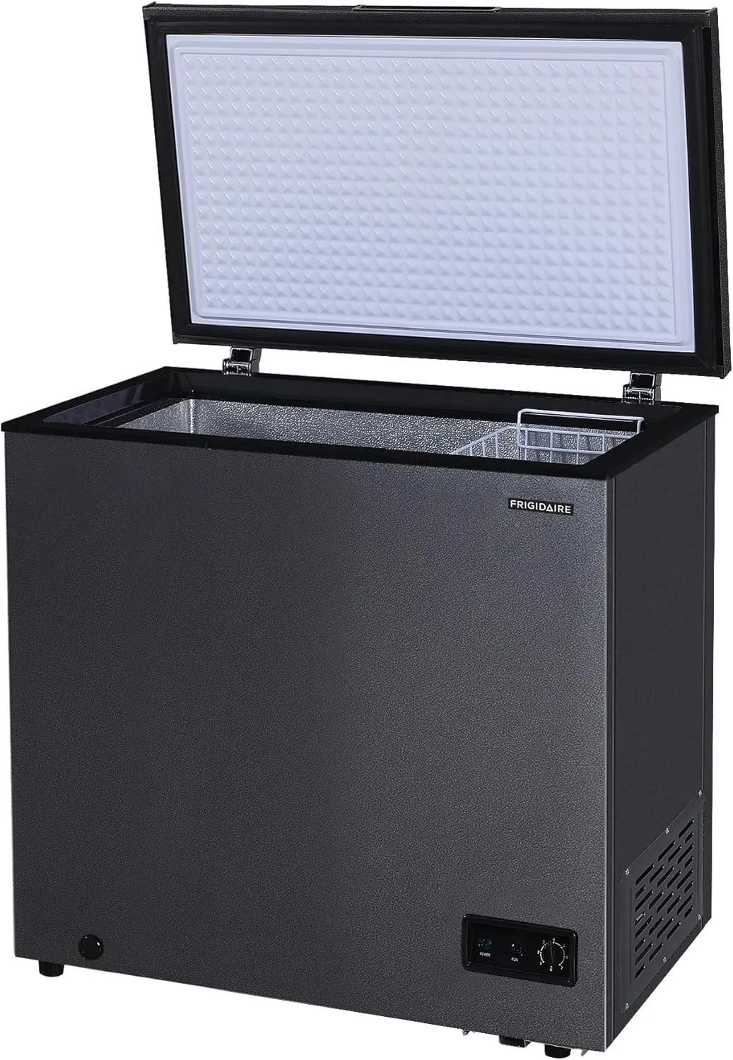 7 Cu. Ft. Chest Freezer With Adjustable Thermostat And Removable Basket - Granita Finish