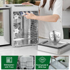 Food Dehydrator Machine, 12 Trays, Stainless Steel, 800W, 24H Timer, 30 C To 90 C