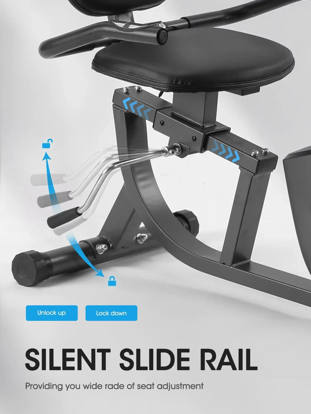 Recumbent Exercise Bike With Pulse Monitor And Tablet Holder - 8-Level Magnetic Resistance, 300 lbs Capacity