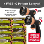Copper Bullet By Pocket Hose 3/4 inch Ultra-Light 100 ft Expandable Garden Hose With Spray Nozzle