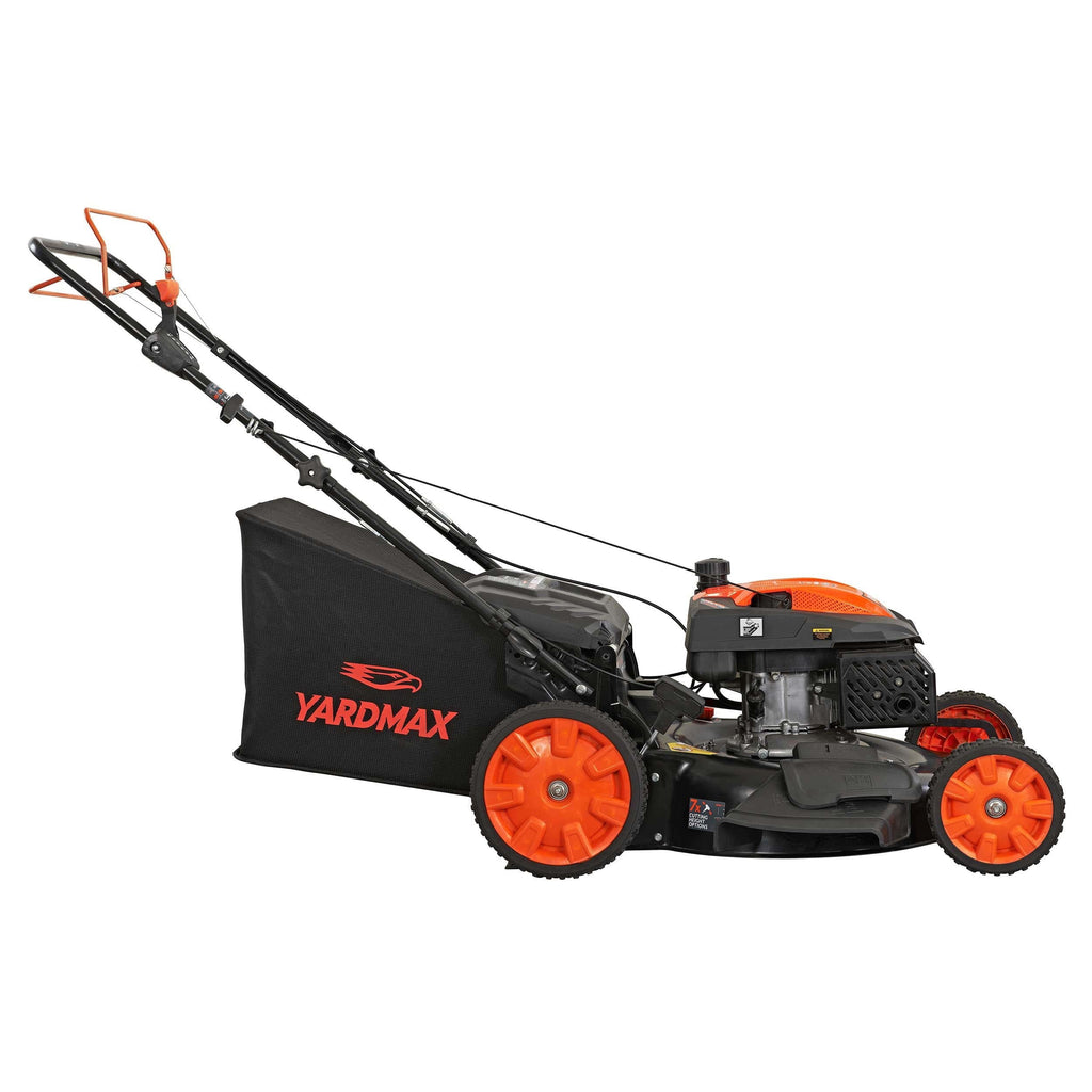 YARDMAX 22 in 201cc 6-Speed CVT RWD 3-in-1 Self-Propelled Gas Lawn Mower - YG2760